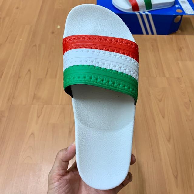 Dép Adidas Chính Hãng FREESHIP Adidas Adilette Slides Cờ Ý - Dép Quai Ngang Chống Nước [G55378]