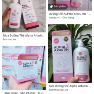 Dưỡng thể ALPHA ARBUTIN Collagen Lotion 3+plus