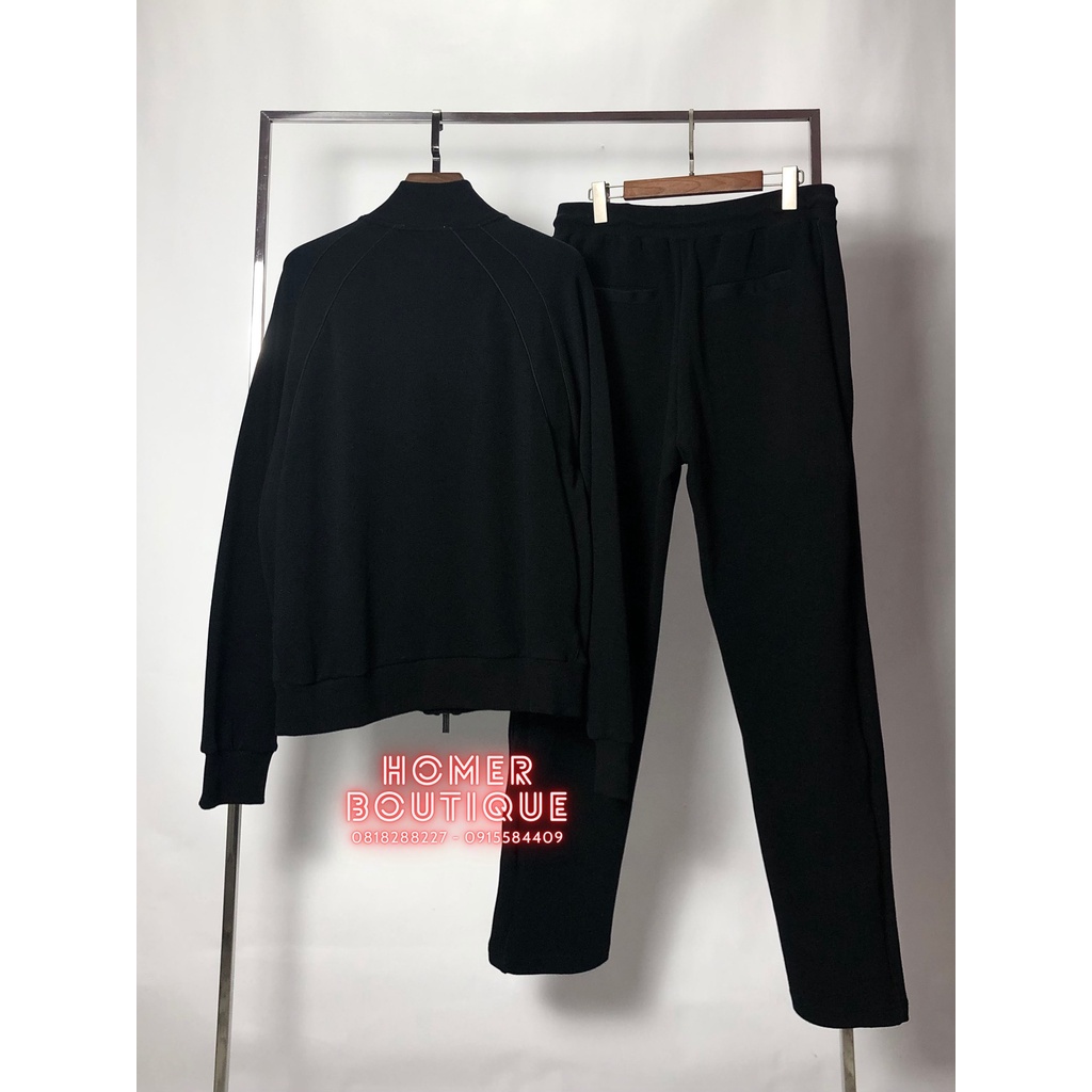 Bộ Thể Thao Nam Chất Nỉ Gai Co Giãn Mềm Mại, Ống Suông Rộng Rãi Dior x Shawn Logo Tracksuit
