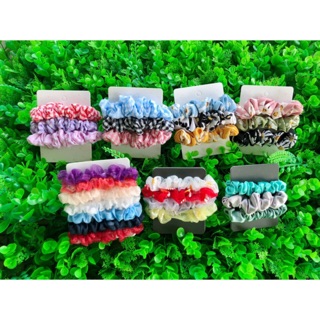Set 3 cột tóc scrunchies cỡ nhỏ mini