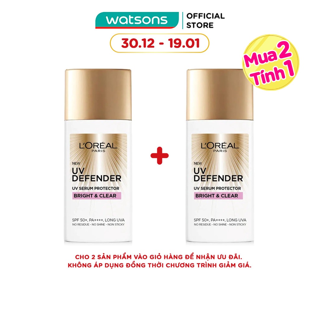 Kem Chống Nắng L’Oréal Paris UV Defender SPF50+ PA++++ 50ml