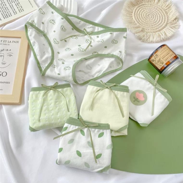 Quần Lót Nữ Cradin Cotton Xanh Lưng Vừa Thoáng Khí Thoải Mái Cho Nữ 299