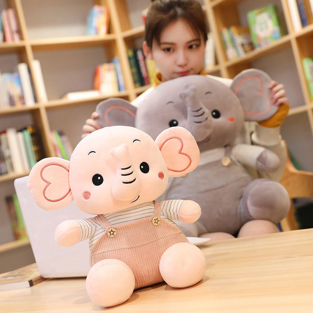 Thú Nhồi Bông Hình Chú Voi Nhiều Màu Dễ Thương