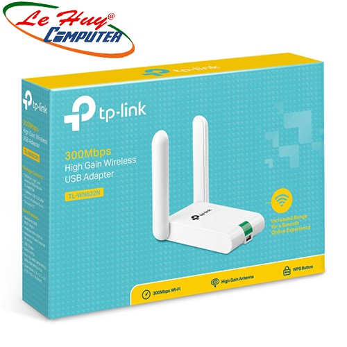 USB Wifi TP-Link TL-WN822N (high gain) chuẩn N tốc độ 300Mbps | BigBuy360 - bigbuy360.vn