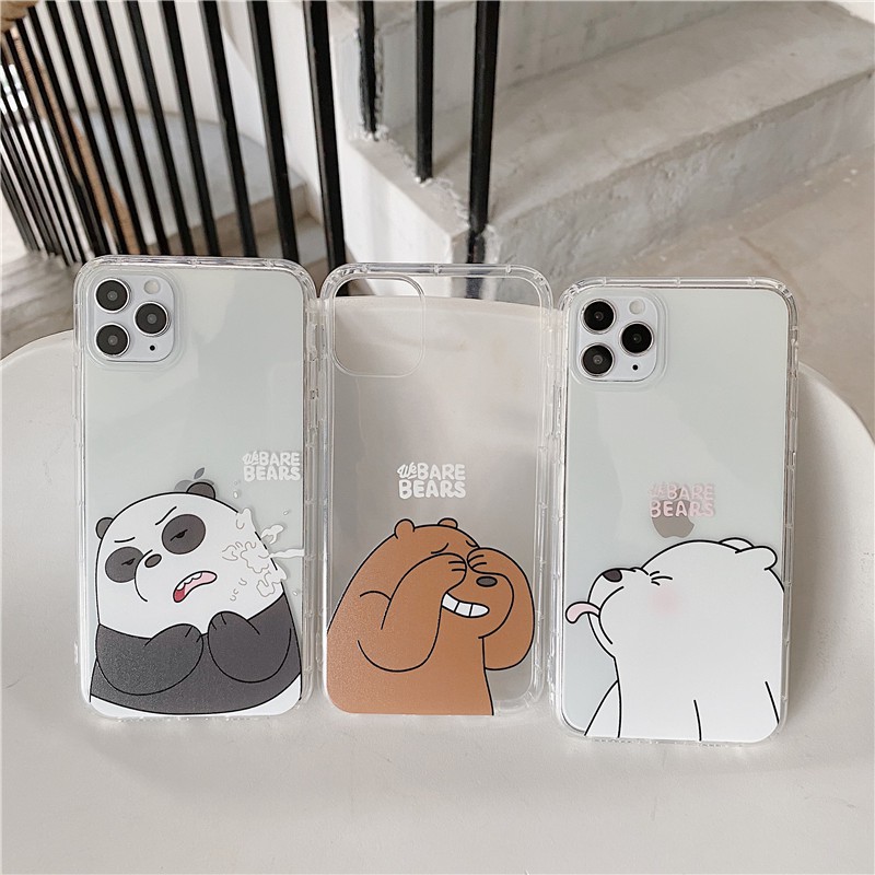 Ốp Lưng Mềm Hình Gấu Cho Iphone 11 Pro Max 7plus 8plus Apple Iphone 12 pro max X Xr Xs Max Iphone 7 8 Plus Se 2020 I6 6s