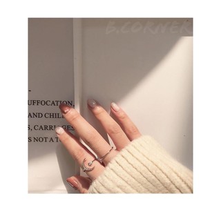 Set Nhẫn 2 Chiếc Mặt Trăng