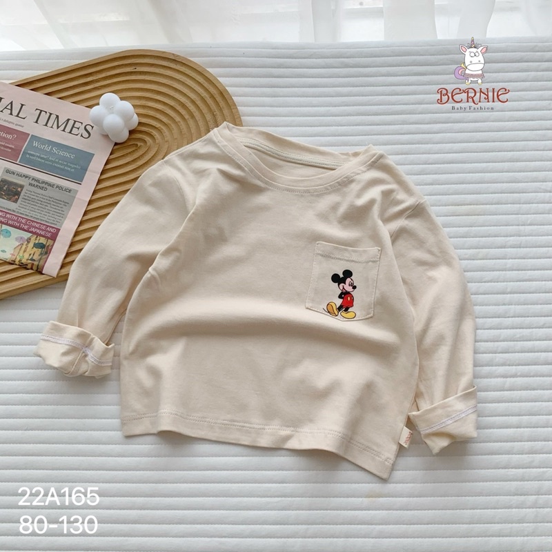 _Áo thun cotton in micky cho bé 9 đến 23kg