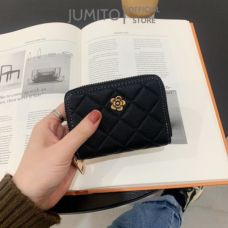 Ví nữ mini cầm tay nhỏ gọn nhiều ngăn chất da cao cấp JUMITO T1.047