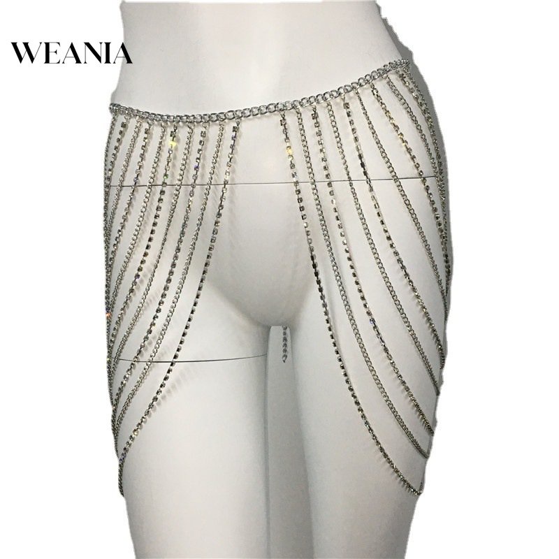 Dây Nịt Kim Loại Tua Rua Gợi Cảm Cho Nữ