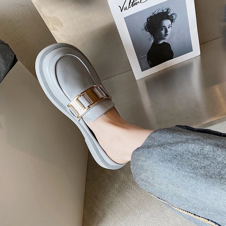 Giày Lười Bằng Da Phong Cách Trẻ Trung Thanh Lịch Dành Cho Nữ | BigBuy360 - bigbuy360.vn