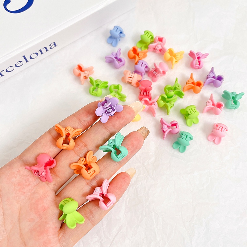 Kẹp Tóc Mini Màu Sắc Thu Đông Phong Cách Hàn Quốc Dễ Thương