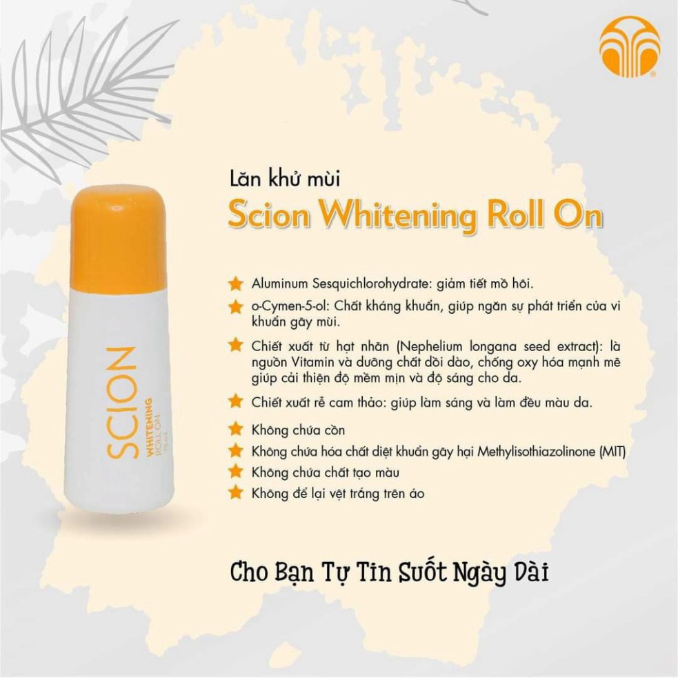 Lăn Khử Mùi Scion Nuskin 75ml Hàng Chính Hãng - Mẫu mới không có mã vạch