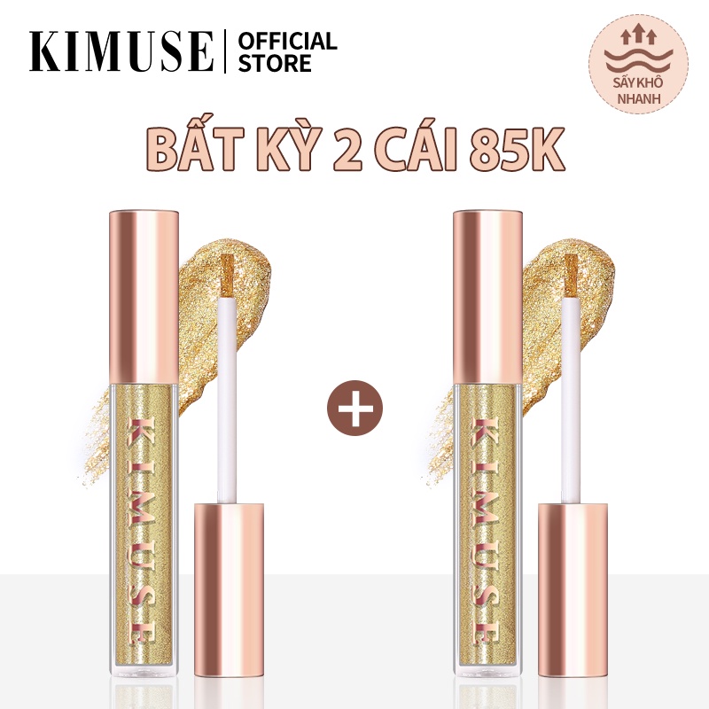 Phấn Mắt Dạng Lỏng KIMUSE 20g Màu Nhũ Kim Tuyến Chống Nước Và Mồ Hôi Lâu Trôi | BigBuy360 - bigbuy360.vn