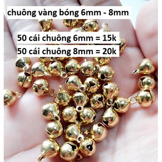 Chuông luc lạc loại 1 ( màu vàng ) : 50 cái / 1gói = 15k [ Chuông lục lạc sỉ ]