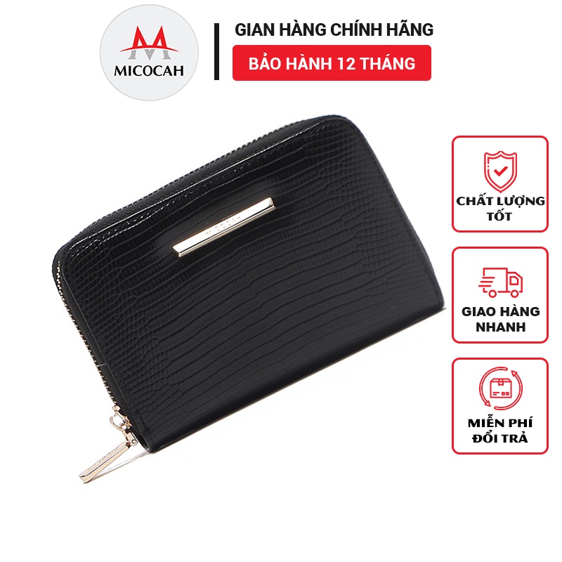 Ví Nữ Ngắn Mini Cầm Tay MICOCAH Đựng Tiền Đựng Thẻ Thời Trang Da Cao Cấp Giá Rẻ MC40-Micocah Mall