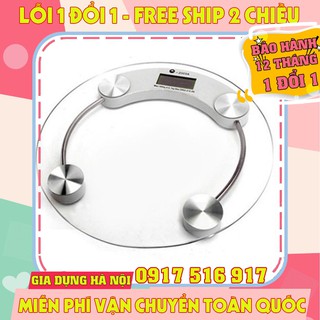 [Hàng Loại 1] Cân Sức Khỏe -Cân Điện Tử Hình Tròn (Trong Suốt) _ Bh 12 tháng