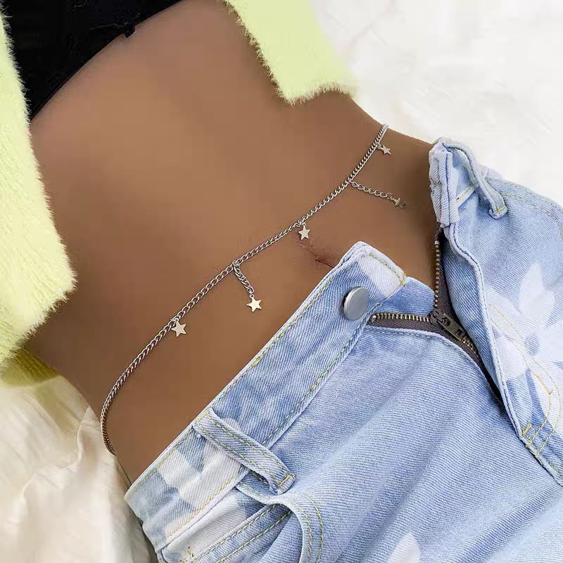 Chain thắt eo phụ kiện trang trí nổi bật vòng eo được sử dụng khi mặc áo croptop, bikini,..