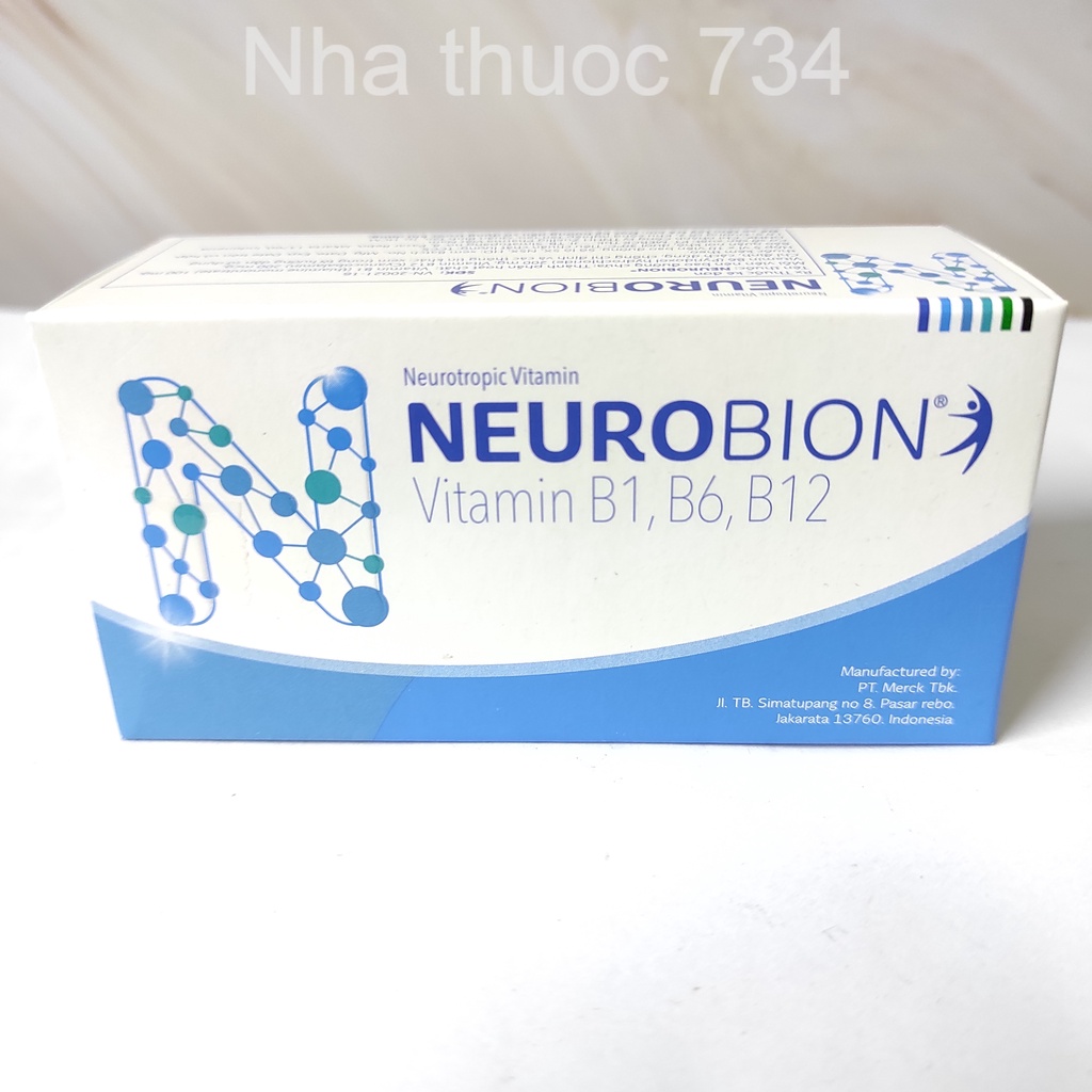 Neurobion - Vitamin B1 - B6 - B12 - Hộp 50 viên và Scanneuron