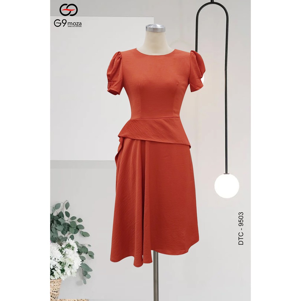 Đầm xèo 9503 G9 moza chất liệu Lụa