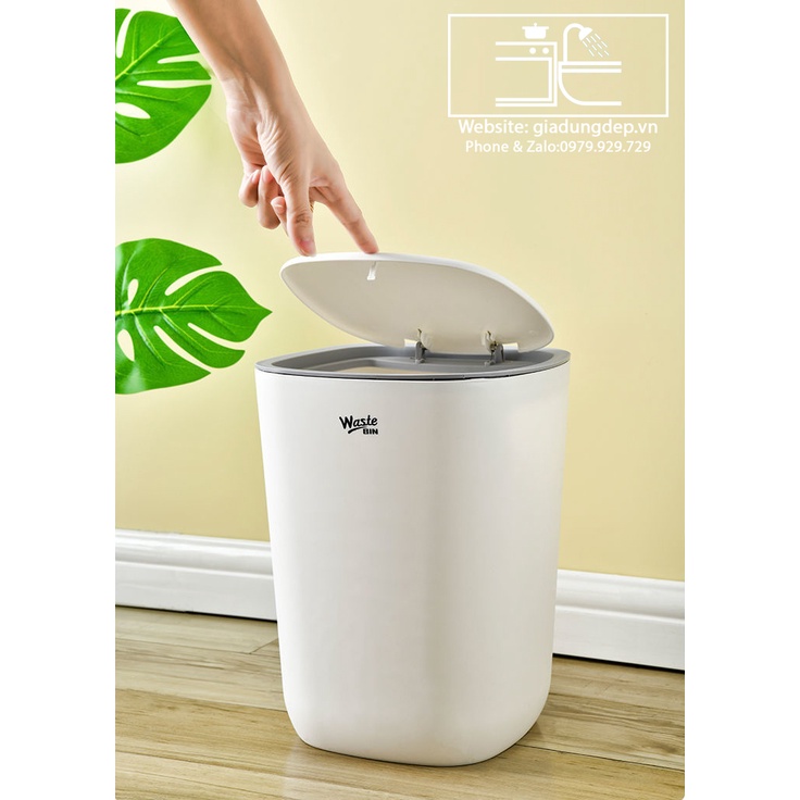 Thùng rác phòng khách - phòng tắm - nhà bếp - nhà vệ sinh - Loại TO - Nhựa cao cấp - ngăn vi khuẩn phát triển