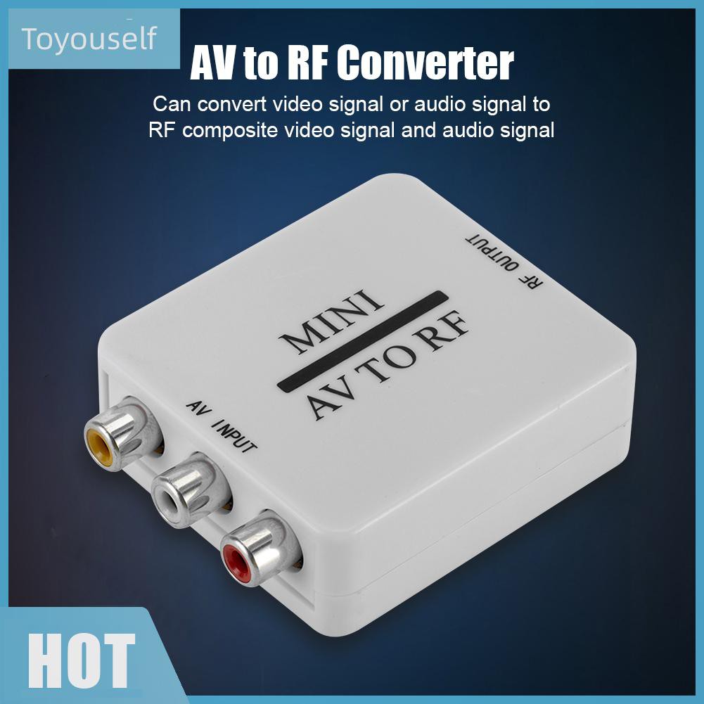 Bộ Chuyển Đổi Av Sang Rf Video Mini Hd 67.25 / 61.25mhz | BigBuy360 - bigbuy360.vn