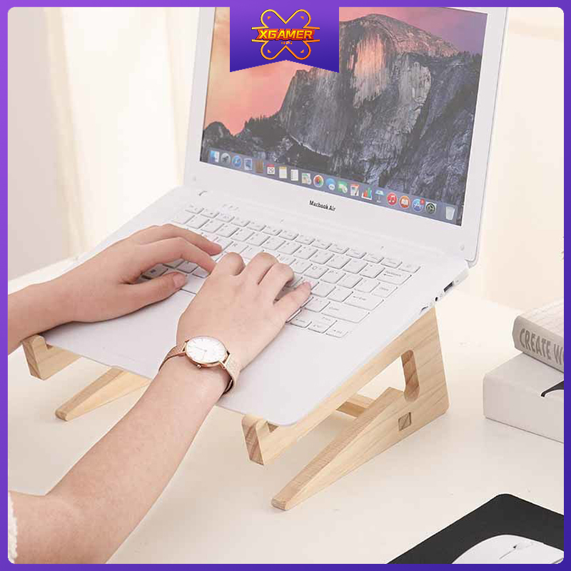 Giá đỡ máy tính xách tay 2 trong 1 giúp tản nhiệt và nâng chiều cao máy tính dành cho Macbook 12-14.7inch