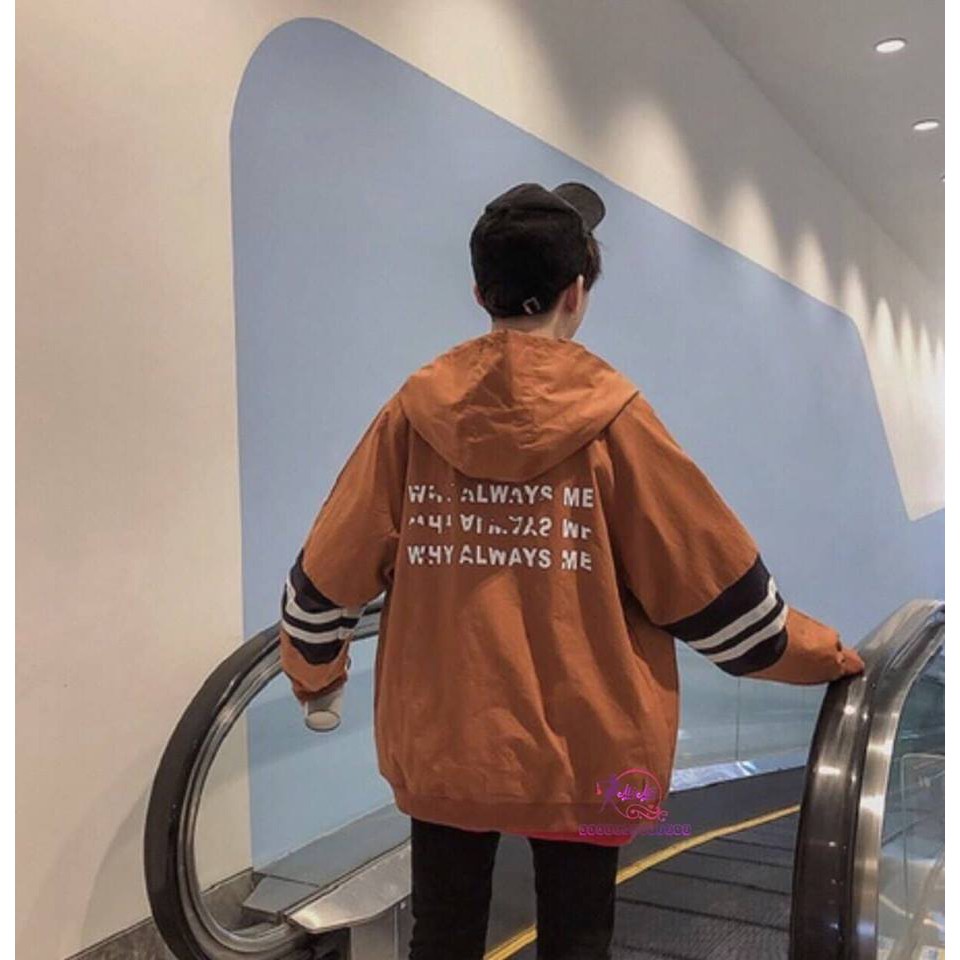 Áo khoác dù form rộng