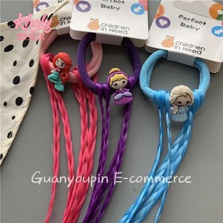 Cột tóc 4 bím giả hình Elsa Frozen, cô gái Ariel, Bella dành cho bé gái trẻ em siêu xinh