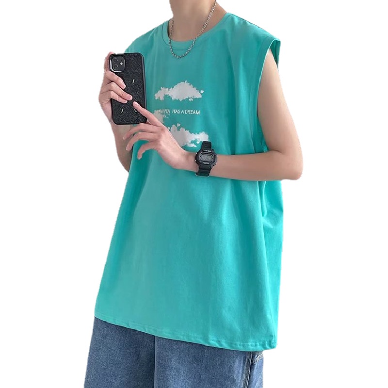 Áo Thun Ba Lỗ Thể Thao Oversize Thời Trang Dành Cho Nam Size M-5XL