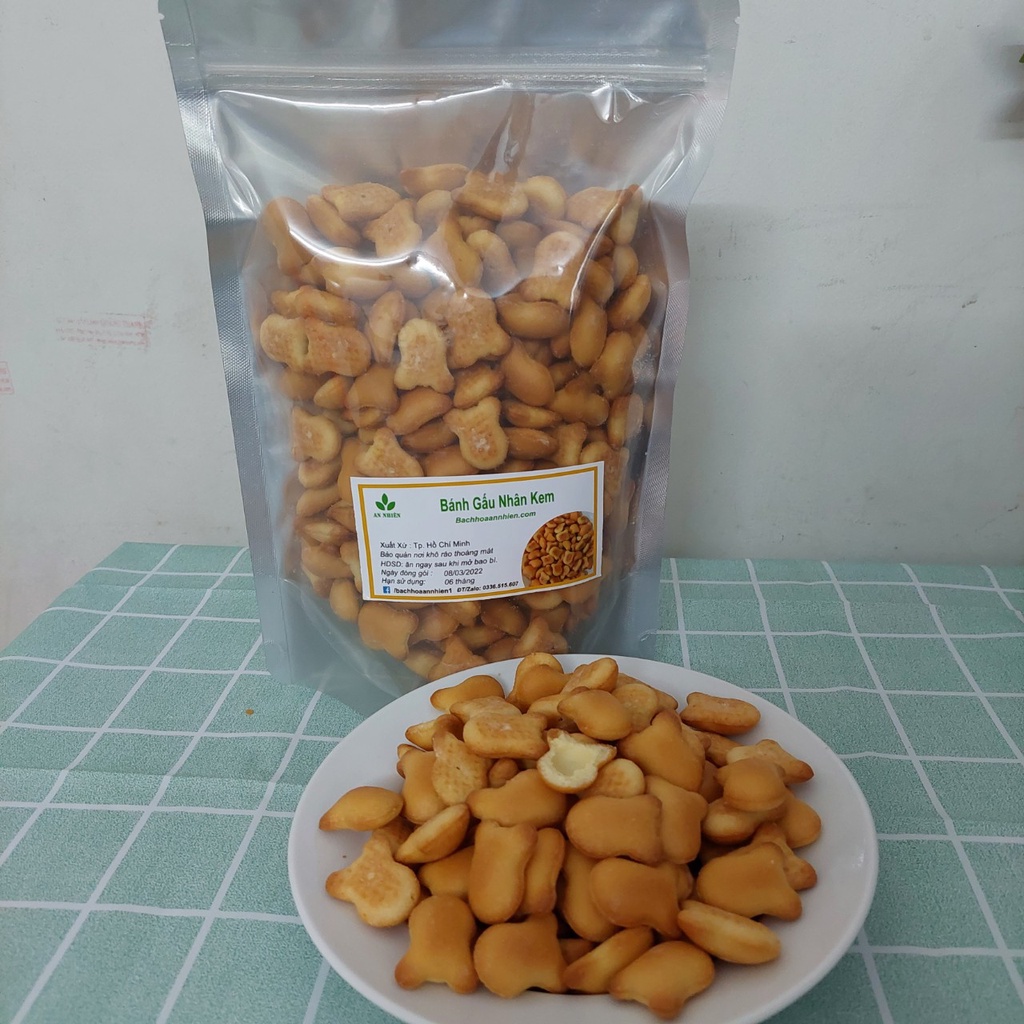 Bánh gấu nhân kem Thiên Hồng 500gr