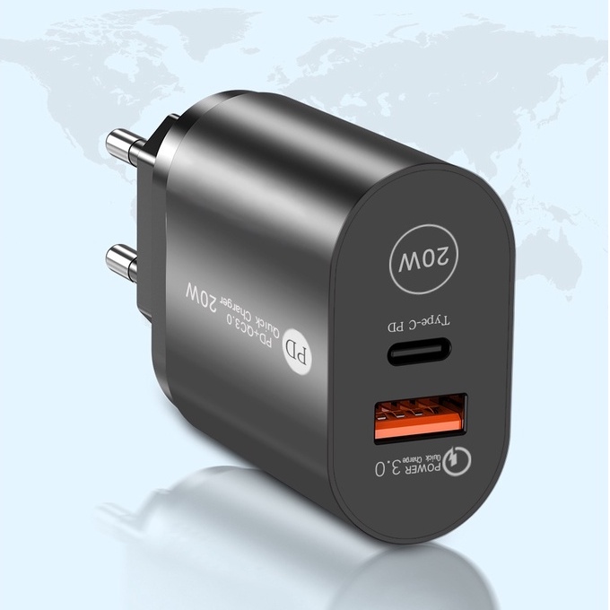 Cốc sạc nhanh SPRISE P20 20W PD USB QC3.0 cho Android iphone
