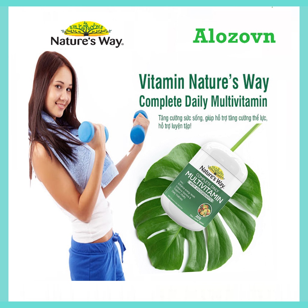 Tảo Úc Nature’s Way - Vitamin Tảo Tổng Hợp Complete Daily Multivitamin