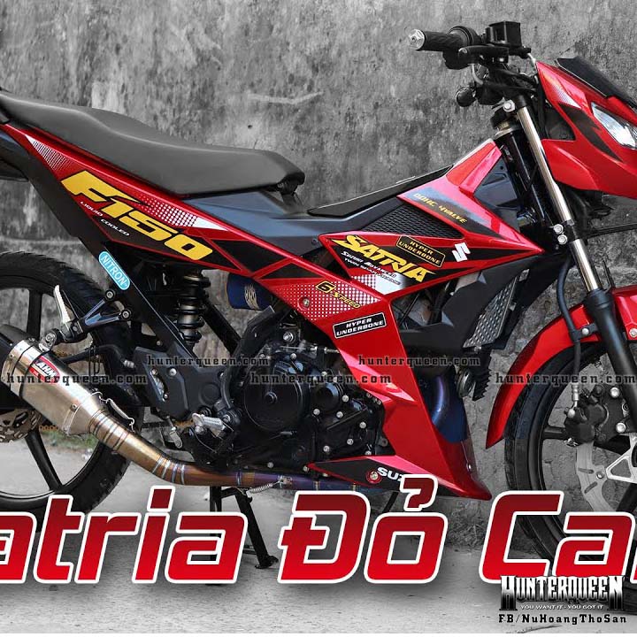 Tem rời cao cấp in UV ép nhiệt Raider FI màu đỏ. Decal chống nước, không bay màu, kích thước chuẩn