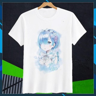 🔥Siêu Rẻ🔥 Áo thun anime Re:Zero Rem Art - Cực ngầu