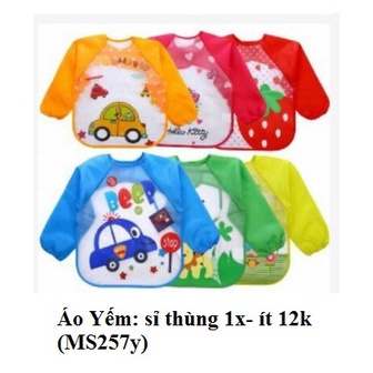 Áo yếm ăn dặm cho bé tiện dụng (si1)