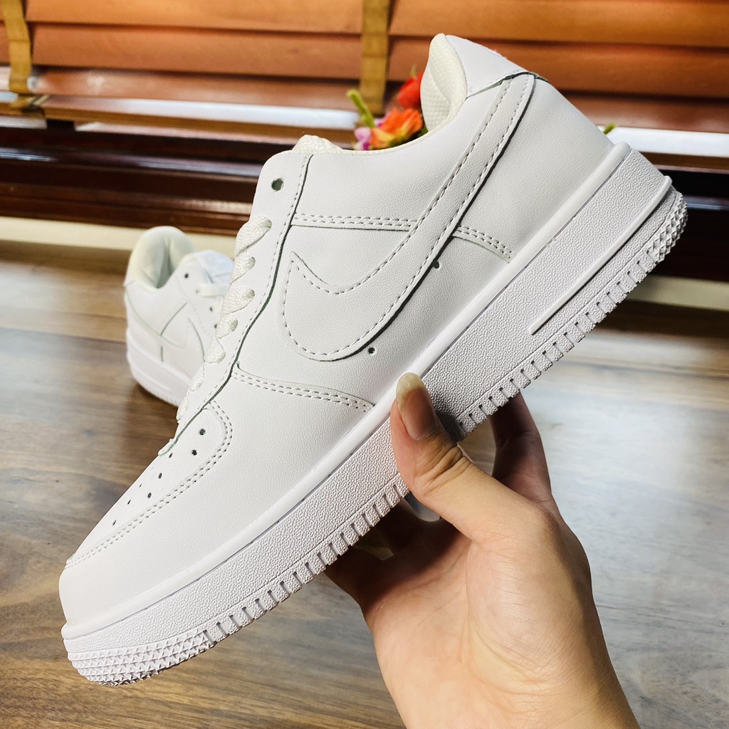 Giày Thể Thao AF1 White Full đế cao su Sneaker 2022 nam nữ đẹp