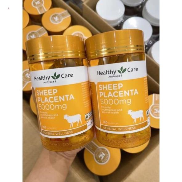 Viên Nhau Thai Cừu Úc Sheep Placenta Healthy Care 5000mg (hộp 100 viên)