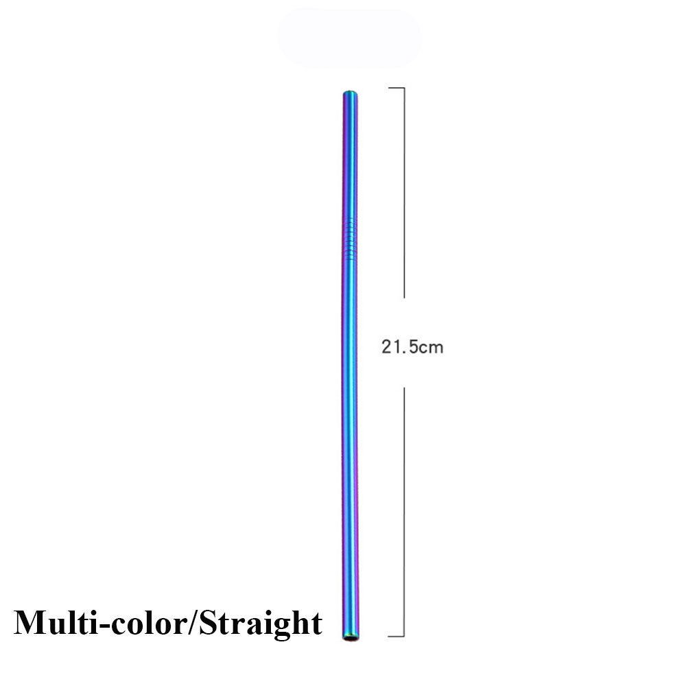 Ống hút thẳng/ cong bằng thép không gỉ tái sử dụng