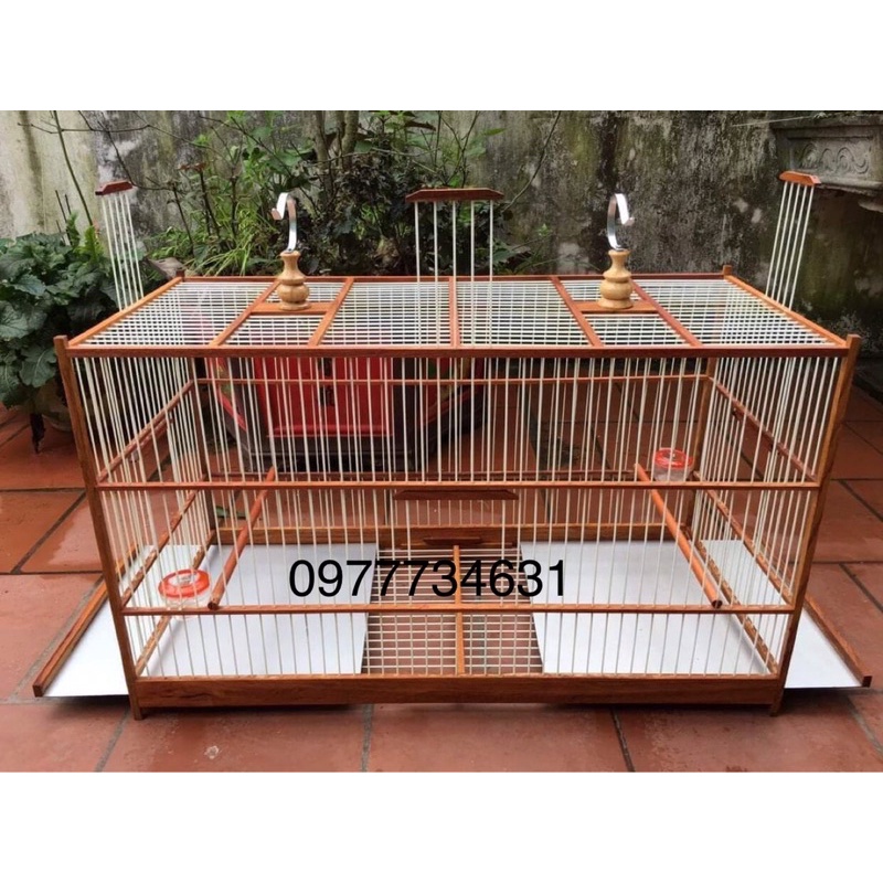 Khung lồng tập lực tự ráp loại 60cm, 80 cm, 1m dành cho chim chào mào, chích choè, hoạ mi gỗ gõ nan cáp quang cao cấp