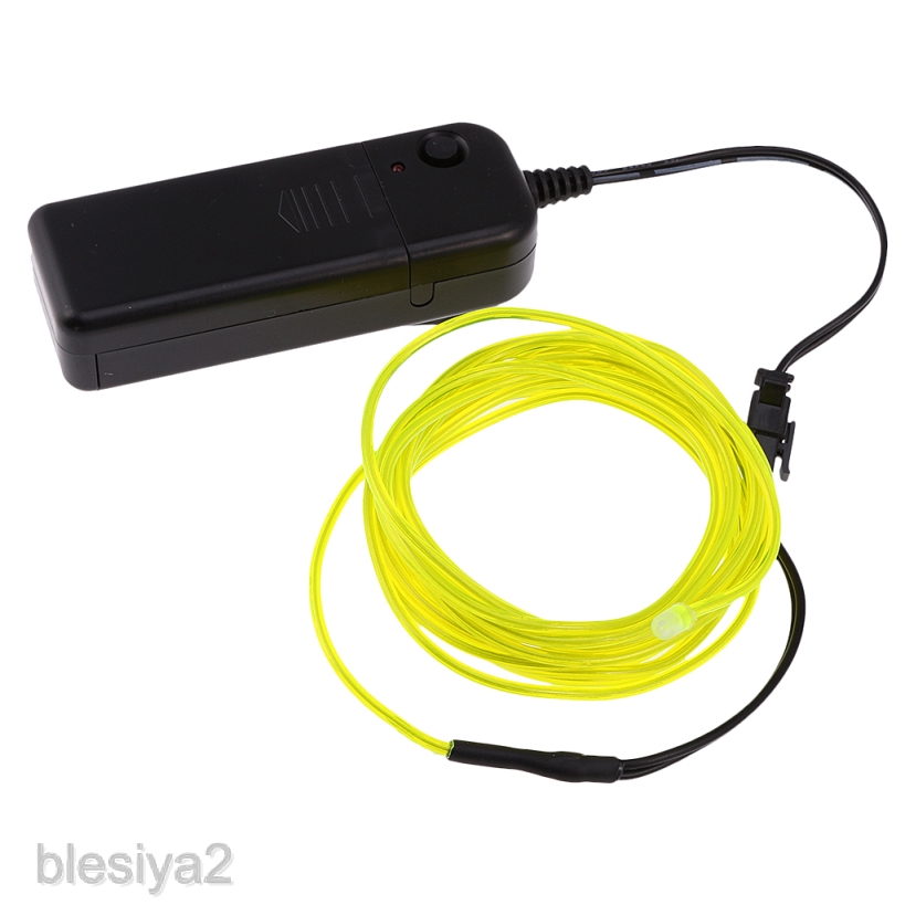 Luminescent Neon LED Lights Glow EL Wire String 5 Meters
