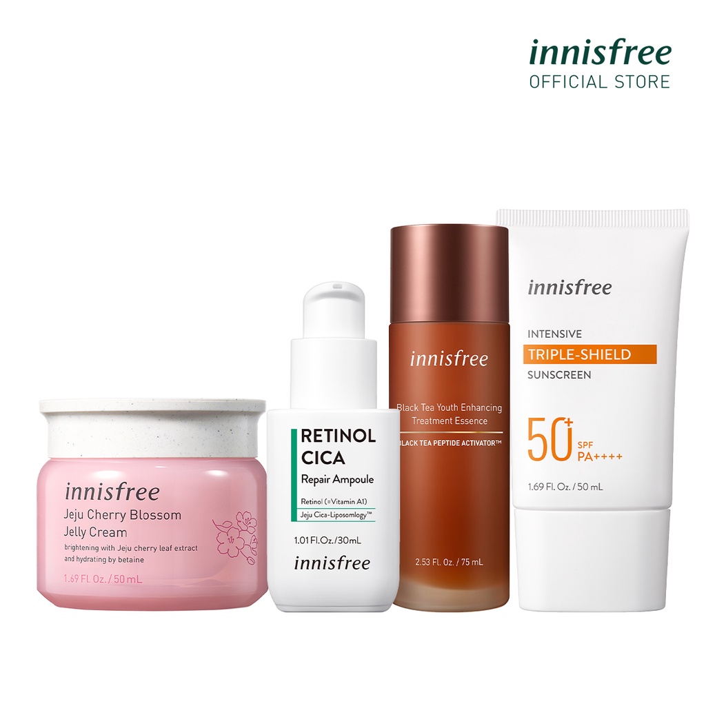 Bộ phục hồi dưỡng sáng và chống nắng innisfree Repairing Brightening Suncare Set