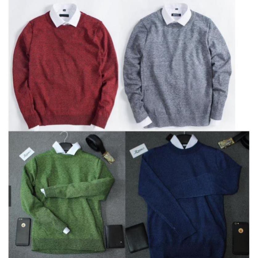 Áo Len Nam, Len Mịn Cổ Tròn Nhiều Màu, Len Dệt Cao Cấp Dáng Slim Phù Hợp Với Nhiều Lứa Tuổi | BigBuy360 - bigbuy360.vn