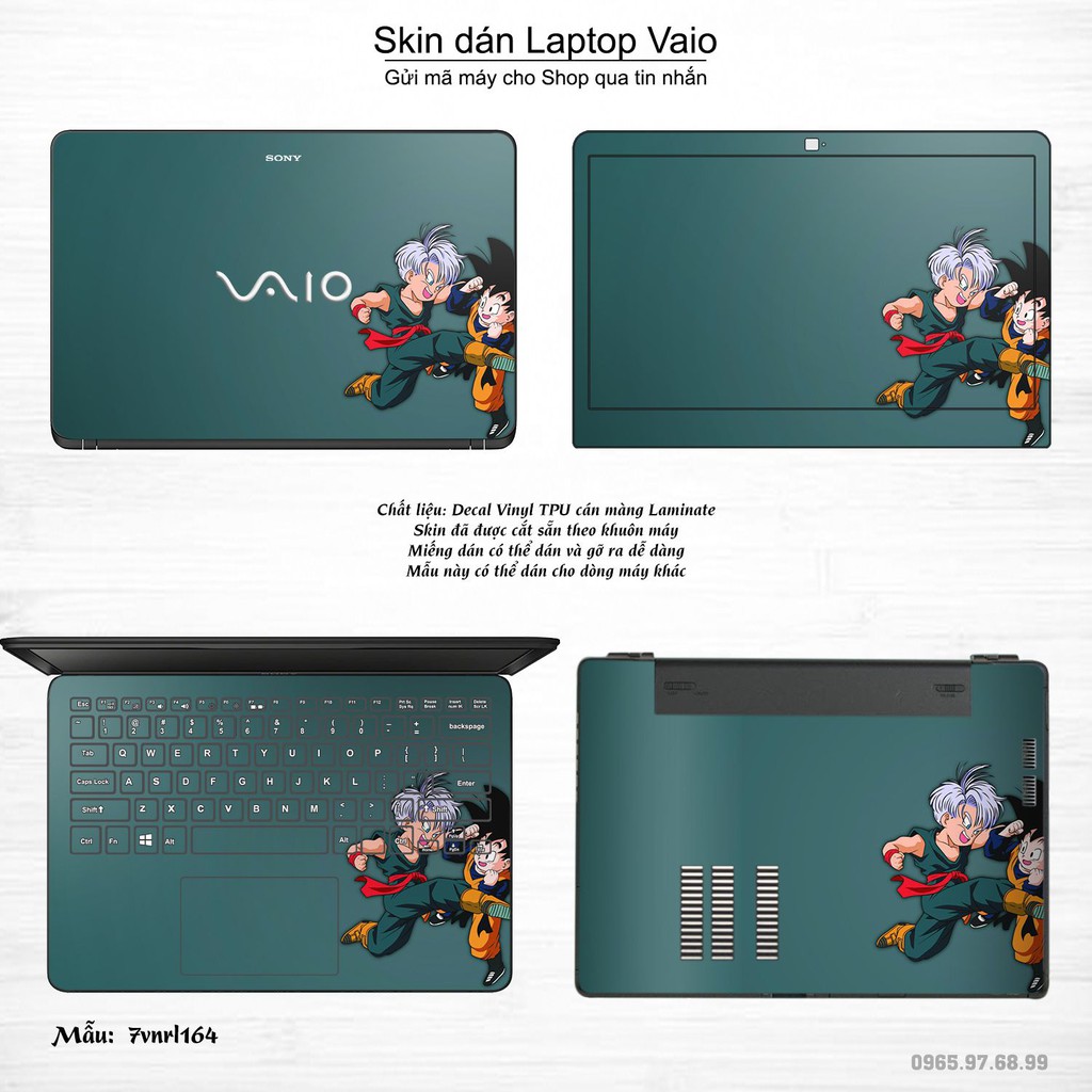 Skin dán Laptop Sony Vaio in hình Dragon Ball _nhiều mẫu 3 (inbox mã máy cho Shop)