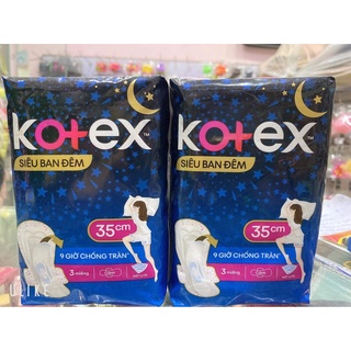 COMBO 2 GÓI BĂNG VỆ SINH KOTEX SIÊU THẤM  BAN ĐÊM 35CM