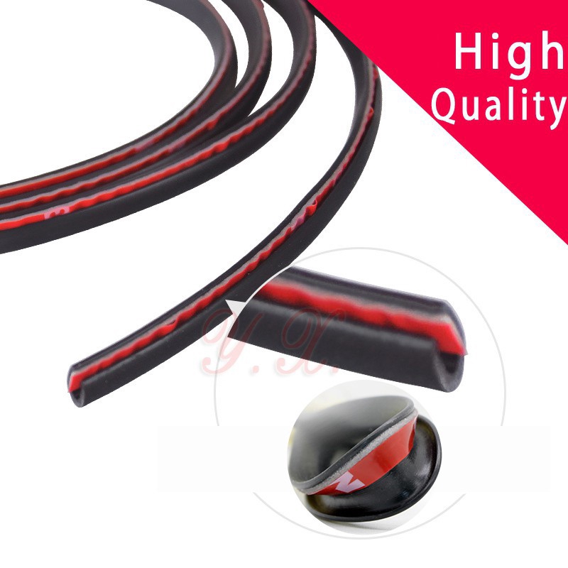 5m dây cao su viền bảo vệ cửa xe hơi nhiều màu tùy chọn