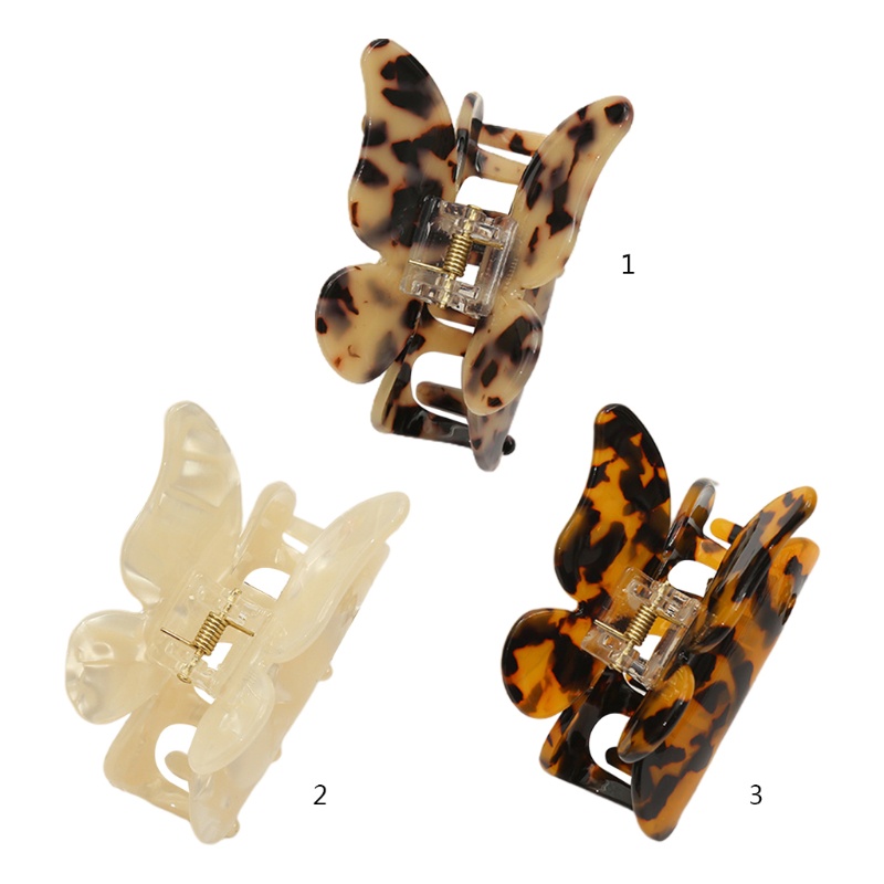 Kẹp Tóc Hình Bướm / Da Báo Kiểu Pháp Cổ Điển Thời Trang Cho Nữ