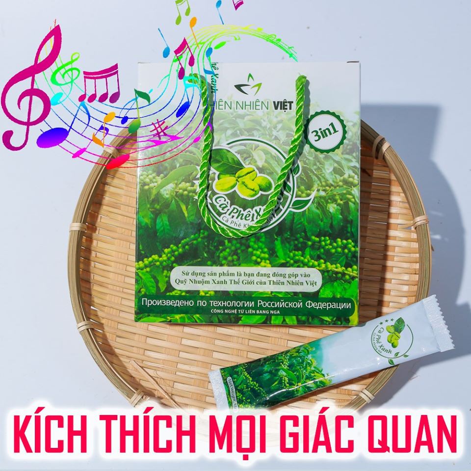 cafe xanh giảm cân tan mỡ thiên nhiên việt hộp 10 gói | BigBuy360 - bigbuy360.vn