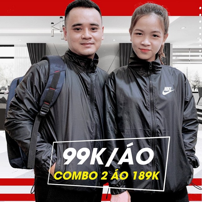 Áo Khoác Dù Nam Nữ Unisex Lót Lưới Chống Thấm Nước