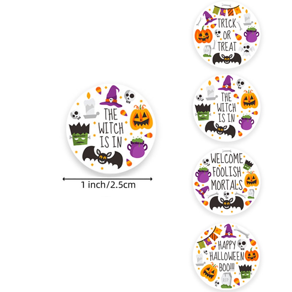 Bộ 500 Sticker Dán Trang Trí Halloween