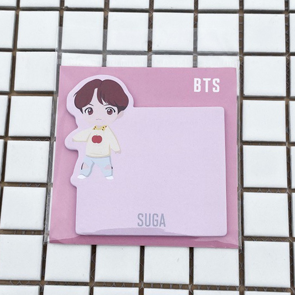 Giấy Dán In Họa Tiết Hoạt Hình Bts Note Cho Học Sinh / Văn Phòng